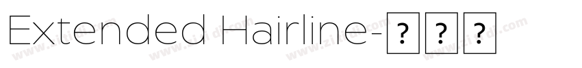 Extended Hairline字体转换